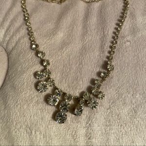 Fake diamond necklace
